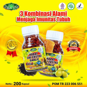 Habbatussauda Habat 3 in 1 Darusyifa Ektra Garlic - 200 kapsul