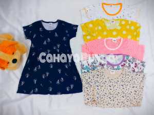 Daster Bayi Perempuan Umur 0 bulan/Baru Lahir sampai 6 tahun | Dress Anak TERLARIS | Kualitas Bahan Import Baby Terry PREMIUM ( Random )