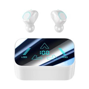 SPRISE M48 Mirror Wireless Bluetooth Earphone Noise Cancelling Earbuds TWS Bass Slider Headset Button Control