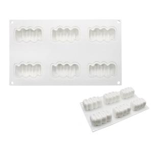 Creative Long Waved Design Silicone Molds Heat Resistant For Chocolate Mousse Cake Decorations And Baking Supplies