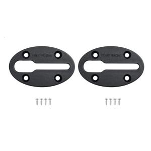 2set Low Profile Track Fishing Rod Holder Mounting Base Rack Kayak Slide Track Rail Bracket for Fish Fider Cup Holder