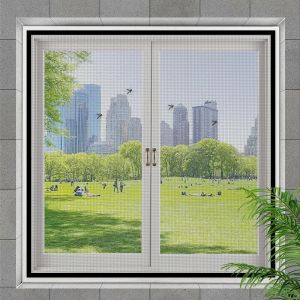 High Quality Window Screen Mosquito Net Encryption Mesh Screen With Magic Tape Detachable