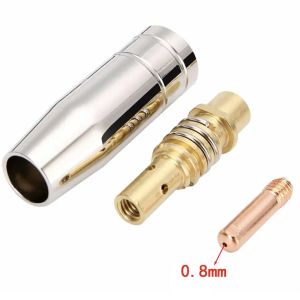 [Ship Today] 3Pcs/Set 0.6/0.8/0.9/1.0/1.2mm Welder Nozzle Part Kit 15AK Conductive Tip Nozzles Contact Tips For MIG Welding Torch Welding