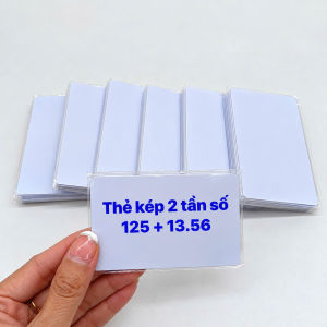 Bộ 10C Thẻ Cảm Ứng 2 tần số 125 + 13.56 (Dual Card) Chỉ Đọc Không Sao Chép Dễ Sử Dụng Cho Chấm Công Kiểm Soát Cửa