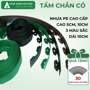 Tấm Chắn Cỏ Cao 10CM Dài 10 Mét Tặng 30 Đinh Gia Cố Thẩm Mỹ Dễ Tạo Hình Thi Công Nhanh