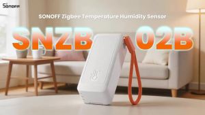 4 Pack SONOFF SNZB-02B AirGuard TH Lite Zigbee Temperature Humidity Sensor Slim Design Accuracy Sensing Dew Point VPD Monitoring