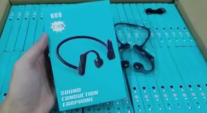 Bone Conduction / Sound Conduction Bluetooth Headphones 5.0 Sweat-proof back-hanging ear headphones K69 Wireless sports headphones
