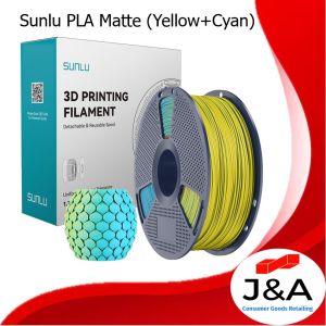 Sunlu Silk PLA+ (PLA Plus) Dual Color Filament 1.75mm for 3D Printing (1kg per spool)