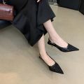 Giày Cao Gót Nữ Mũi Nhọn Phối Ren Nhẹ Nhàng Đế 5cm Giày Sandal Thiết Kế Sang Trọng Kiểu Pháp CG8 
Taoladyshoes. 