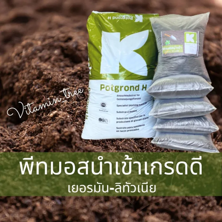 พีทมอส Klasmann POTGROUND H สำหรับปลูกต้นไม้