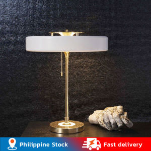 💥Dream Best🔥 Nordic Postmodern Table Lamp Living Room Metal Table Light Creative Bedroom Bedside Light LED Living Room Study Lighting Fixtures