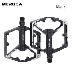 A Pair MEROCA Mountain Bike Wide-faced Pedal Aluminum Alloy Pelin Pedal Pedal Accessories MTB