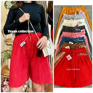 [ ISI 4 ] CELANA KULOT LIDI PLISKET PENDEK 7/8 KULOT LIDI TALI PLISKET TEBAL PENDEK / KULOT LIDI PENDEK KEKINIAN COCOK BUAT SANTAI / CELANA KULOT LIDI PENDEK WANITA / CELANA KULOT WANITA TERBARU / CELANA KULOT LIDI PREMIUM TEBAL / CELANA KULOT LIDI 4 PCS