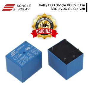 Relay PCB Songle DC 5V 5 Pin Kaki SRD-5VDC-SL-C T73 Arduino Original