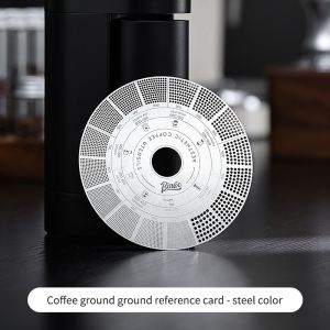 BINCOO Coffee Grind Reference Card Coffee Ground Coarseness Comparison Card Grind Setting Measurement Ruler