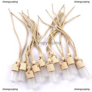 [COD] zhangyuqing 10pcs 5ml Car Perfume Bottle for Essential Oils Air Freshener Perfume Pendant