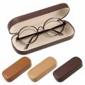 Wood Grain Glasses Storage Box Portable Glasses Case Organizer Women Men Sunglasses Holder Personality Container. 