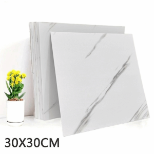 DIVATEN PVC Floor Tile Self Adhesive 30X30CM Floor Wall Sticker Refurbishment Marble Texture Wall Floor Decal For Background Wall