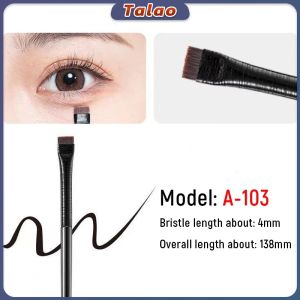 Talao Eyes Makeup Brush Precise Detail Brush Blade Shape Oblique Head Eyeliner Eyebrow Brush 1Pc