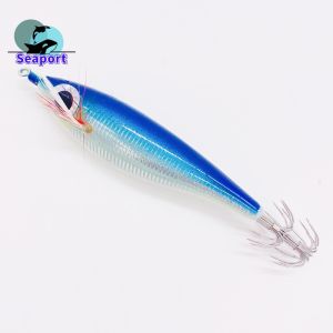 Floating Fishing Horizontal Shrimp Lure Squid Jigging Luminous Octopus Cuttlefish Fishing Baits 7.5cm/10g