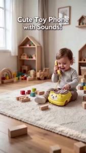 Baby Learning Phone And Remote Toy For Toddler Fun Smartphone Toys With Music For 18 Month+ Kids Birthday Gift