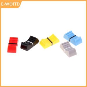 【E-WOITD】 10PCS Fader Knob Cap Touch Sensitive Slider Ribbed Mixer Desk Switch Knob Cap