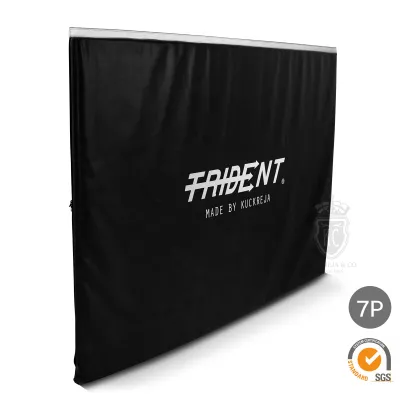 Trident Master Gym Mat with Velcro - 180 x 120 x 3cm (Black)