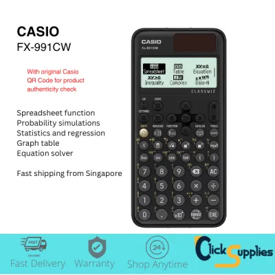 Casio FX-991CW Scientific Calculator 991CW Non-Programmable Statistics Distribution and Spreadsheet Function with warranty
