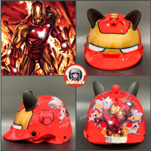 Nón bảo hiểm cho bé hình siêu nhân SPIDERMAN gắn sticker 3D chính hãng công ty Long Thanh đạt chuẩn an toàn giao thông