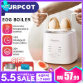 【Local delivery】 Egg Cooker Fully Automatic Multi-functional Household Water Boiled Egg Steamer Hot Spring Egg Soft Heart Egg Yogurt Machine Small Household Multifunctional Egg Cooker Soft Boil Egg Maker. 