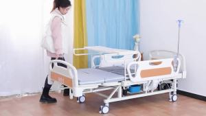 Electric Elderly Multi-Functional Nursing Bed Elevated Hand-Cranking Patient Tpeutic