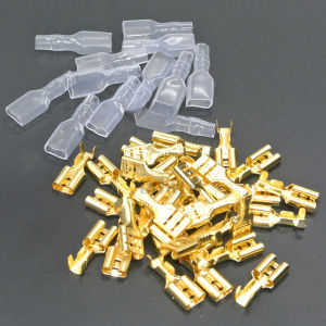 🔥 🔥24 hours delivery 🔥 🔥 135Pcs 2.8mm 4.8mm 6.3mm Female Spade Crimp Terminals Electrical Sleeve Wire Wrap Connector for 22-16 AWG 0.5mm2-1.5mm2