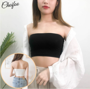 ChoiFoo เสื้อไม่มีสายเสื้อแขนกุดอกความยืดหยุ่นสูงสำหรับผู้หญิงบราไร้สายกันลื่นระบายอากาศได้ดีเสื้อกั๊กยกทรงตัวบางนุ่มแนะสวมสบายเป็นมิตรกับผิว