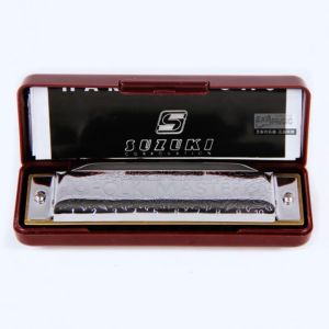 1 Pcs Standard Key of C 10 Hole 20 Tones Diatonic Blues Harmonica Gaita Beginner Musical Gifts