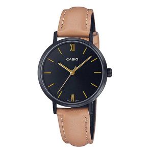 CASIO ORIGINAL - CASIO LTP-VT02BL-1AUDF - WOMEN RO - Kulit - Coklat - Jam dunia JD18ST # Jam Tangan Wanita Jam Wanita Jam Tangan Anti Air + CASIO LTP-VT02BL-1A LTP VT02BL 1A LTP-VT02BL VT 02 BL LTPVT02 LTPVT02BL LTP-02 $