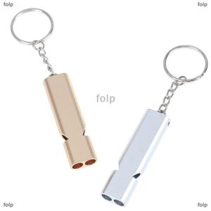 [COD] folp Hợp kim nhôm khẩn cấp Survival còi cắm trại ngoài trời Đi Bộ Đường Dài công cụ W Keychain