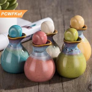 【PCWFKef】 Chai tinh dầu thơm bằng gốm hộp đựng rỗng hương liệu 60ml