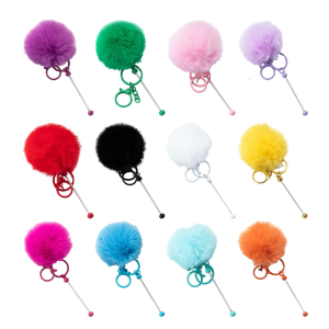 Stylish Beaded Keychain Charm for Crafting Unique Pendants and School Supplies with 12Pcs in Assorted Color Daily Use