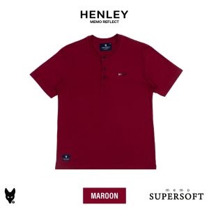 เสื้อยืดคอกระดุม Memo Supersoft รุ่น Memo Reflect Henley By AEIOU สินค้าลิขสิทธิ์แท้