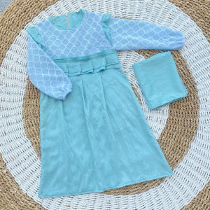 Gamis Anak Pololinen usia 3-10 tahun free pashmina