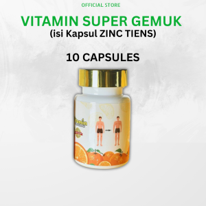 Vitamin Super Gemuk Weight Gain Supplement Orange Flavor 100% Quality Ideal Body Shape 2 Bottles Halal Certified