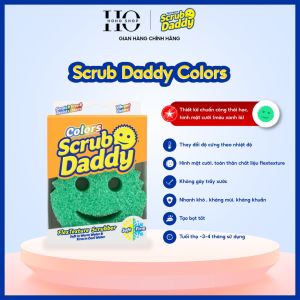 Miếng Rửa Chén Cao Cấp Scrub Daddy Chính Hãng Bọt Biển Mặt Cười Không Bám Mùi Không Trầy Xước
