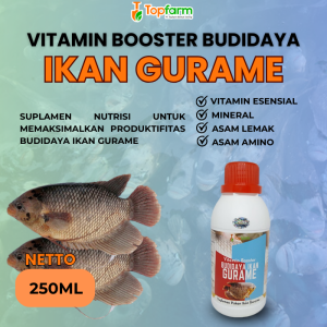Vitamin Ikan Gurame / Vitamin Ternak Ikan Gurame / Vitamin Ikan Gurame Cepat Besar / Vitamin Pembesar Ikan Gurame / Vitamin Penambah Nafsu Makan Ikan Gurame / Multivitamin Untuk Pertumbuhan Ikan Gurame / Vitamin Budidaya Ikan Gurame