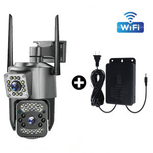V380 PRO Dual Lens WiFi CCTV Camera Outdoor 4MP+4MP 355° PTZ Auto Tracking Full Color Night Vision Motion Alarm Two Way Audio Support TF Card up to 128GB | Pang Seguridad ng Bahay at Tindahan