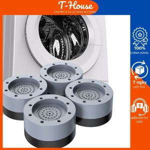 Combo 4 cái đế kê chân máy giặt chống rung chống ồn set 4 Chân Đế Cao Su Chống Trượt.