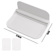 YESPERY Foldable Wall Shelf Bathroom Punch-free Wall-mounted Storage Rack Phone Holder Jewelry Remote Control Towel Clothes Storage Rack