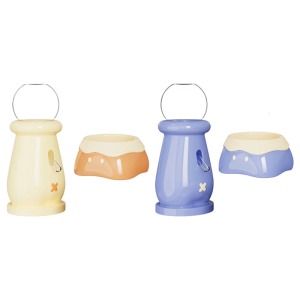 Small Animal Feeding Bowl Set Ceramic Dish And Vacuum Water Dispenser For Hamsters Gerbils Cage Feeding Accessories