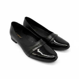 Arkens AP-142 Sepatu Pantofel Wanita Sepatu Formal Wanita Kilap Hak 5cm Size 36-40 Hitam Kickers Heels Shoes