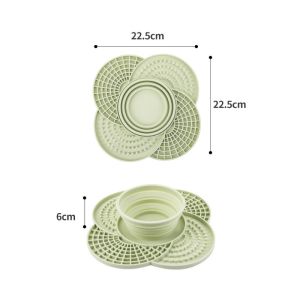 2 in 1 Silicone Dog Slow Feeder Mat with Foldable Bowl Pet Lick Mat for Dogs Cats Non-slip Puppy Slow Food Plate Dog Accessories