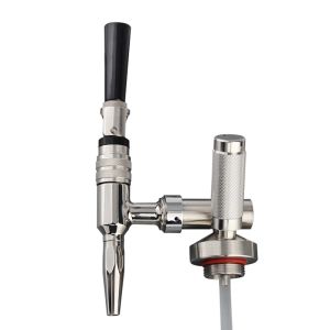 Coffee Tap Nitro Cold Brew Coffee Maker Kit Home Brew Stainless Steel Nitrogen Coffee Tap Faucet with Ball Lock Keg Dispenser